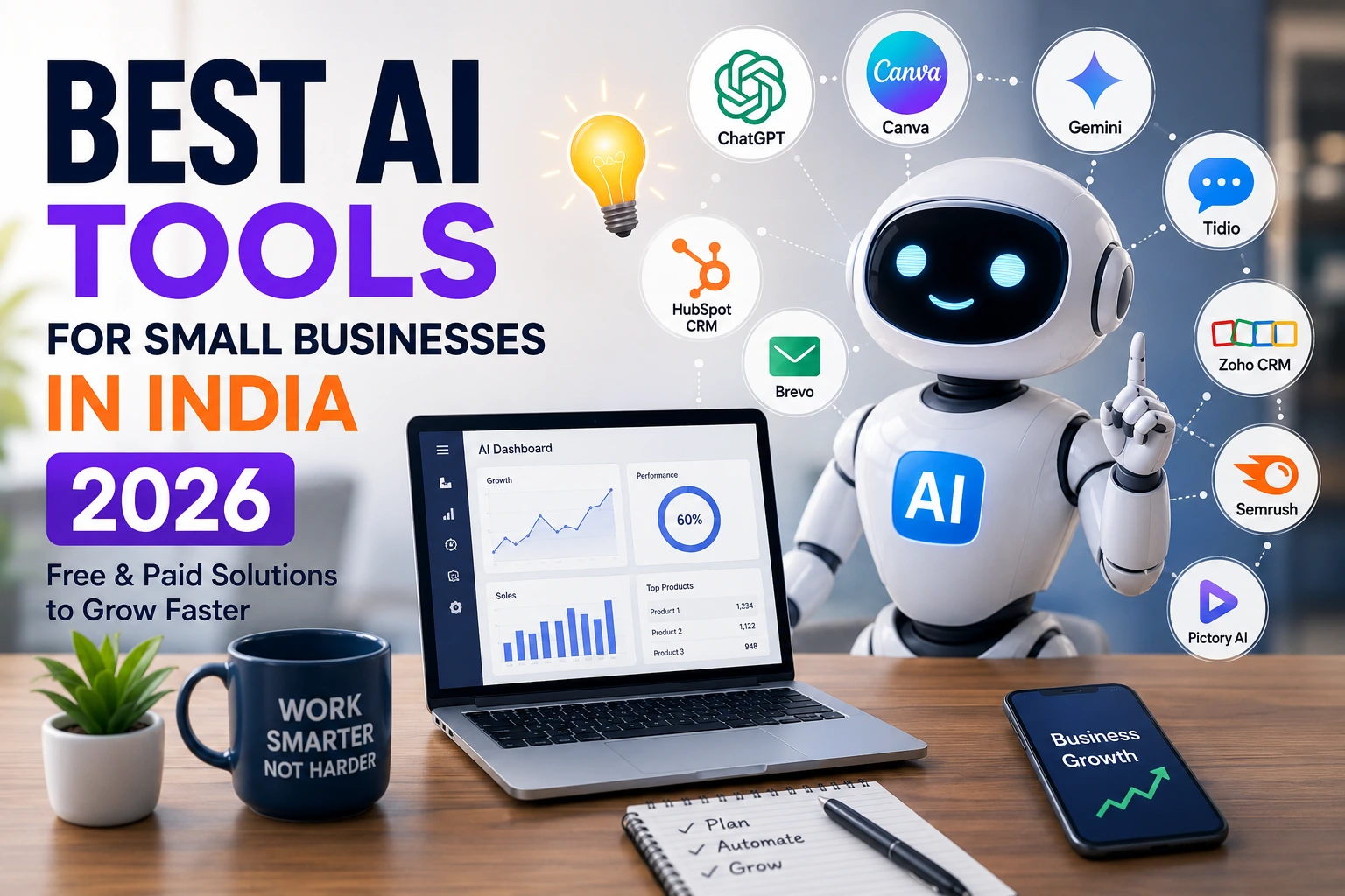 Best AI Tools for Small Businesses in India 2026: Free & Paid Solutions to Grow Faster 1 ChatGPT Image Jun 20 2026 08 40 29 PM