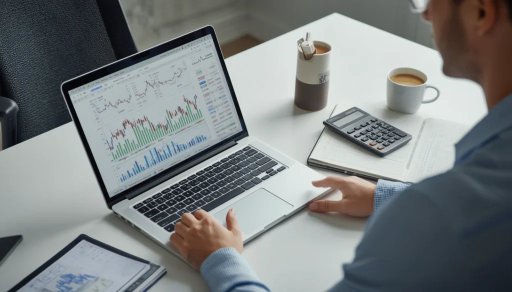 Financial freedom concept showing successful long-term investing, passive income, retirement planning, and wealth creation